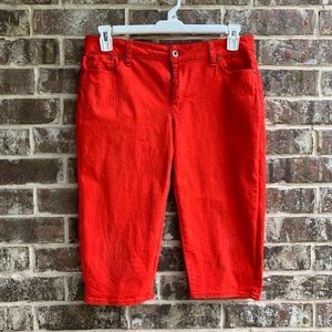 Cato Women's Mid Rise Cropped Capri Jeans